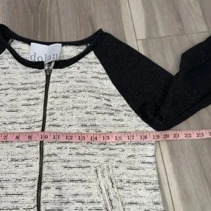 Anthropologie Dolan textured full zip lightweight jacket size medium thumbnail 4