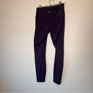 Lululemon Purple High Rise Leggings Yoga Pants Womens 6 Athletic Gym Workout thumbnail 8