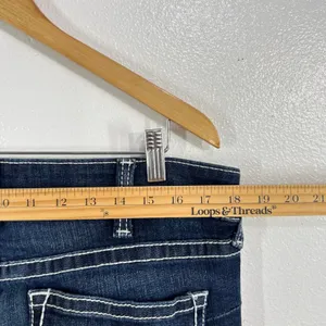 ARIAT R.E.A.L. Lakeshore Low Rise Rosy Bootcut Denim Jeans Womens 34R Whipstitch thumbnail 9