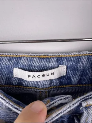 PacSun Los Angeles High Rise Straight Leg Distressed Jeans W Size 24 90s boyfrie thumbnail 3