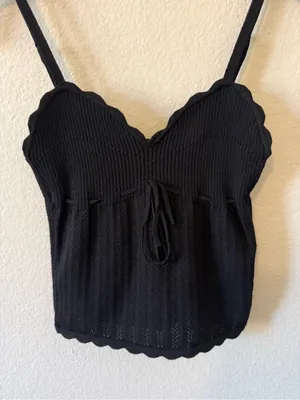 Wilfred Aritzia Soloist Tank Top Wonder Yarn Black Size S Summer Spring Capsule thumbnail 3