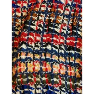Zara Tweed Crop Tank Top Womens Medium Multicolor Plaid Button Front Square Neck thumbnail 13