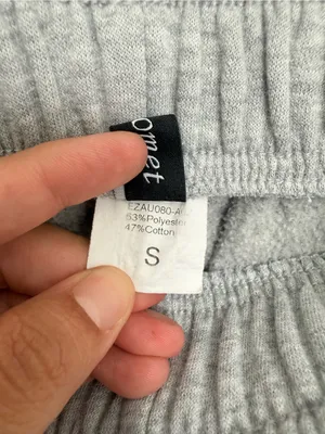 AUTOMET Women's Fleece Lined Sweatpants Baggy Wide Straight Leg size S thumbnail 3