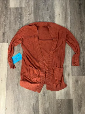 Sonoma Knit Cardigan Womens Small Terracotta Longline Open Front Sweater thumbnail 2
