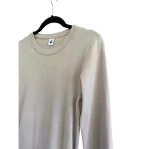 Petit Bateau Crewneck Light Tan Long Sleeve Tee Size XS thumbnail 2