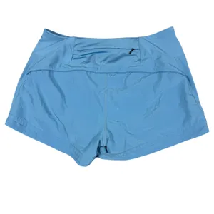Blue Running Shorts Womens Athletic Zip Pocket Workout Activewear thumbnail 4
