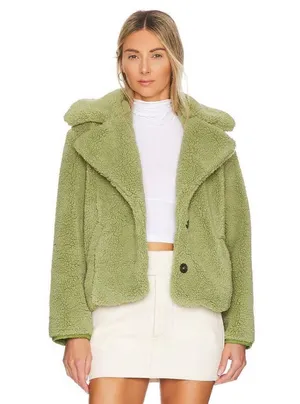 FREE PEOPLE Joplin Cozy Jacket in Sweet Pistachio Size X-Small thumbnail 3