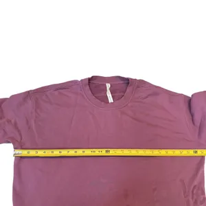 Lululemon Perfectly Oversized Crewneck Sweatshirt Plum Purple 100% Cotton Size 8 thumbnail 7