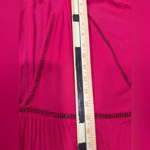 Free People V-neck 3/4 Sleeve Women’s Size M Fairy Swing Pink Dress thumbnail 8