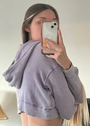 Cropped Long Sleeve Hoodie thumbnail 4