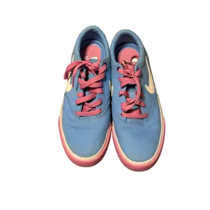 Nike Size 7 Women SB Zapatillas Charge Canvas Light Blue Pink‎ Tie Causal thumbnail 3