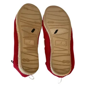 NWT Nautica Red Espadrilles Slip On Shoes Sandals Canvas 7 Flats Comfy thumbnail 6