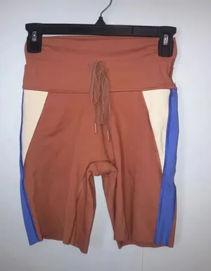 Offline aerie bike short high rise 7” inseam Sz Medium Colorblock Active #1200 thumbnail 1
