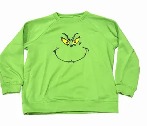 Women’s Grinch Green Christmas Sweatshirt Size XL thumbnail 1