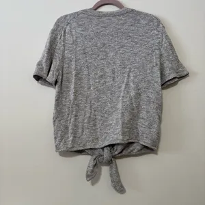 Madewell Knot-Front Cotton Sweater Tee thumbnail 4