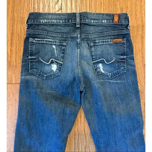 7 for all Mankind low rise bootcut jeans size 26 thumbnail 8