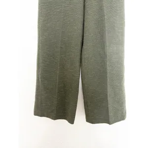 L’agence Pilar Tweed Wide Leg Pants Size 2 Green Textured Chic Quiet Luxury thumbnail 8