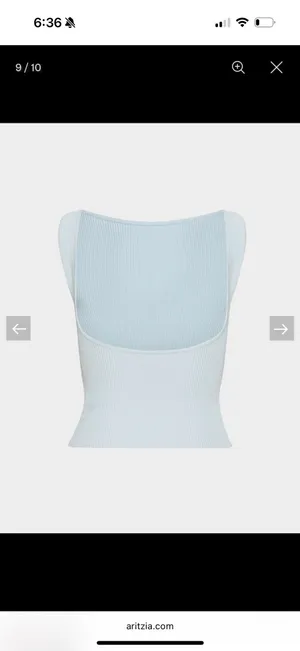Aritzia sculpt knit leading tank top thumbnail 2