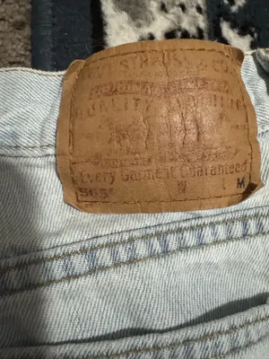 vintage 1995 light wash 505 low rise jeans thumbnail 5