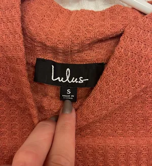 Pink Waffle Knit Mock Neck Bodysuit thumbnail 2