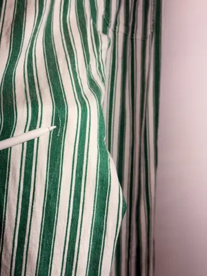 Anthropologie Maeve Colette Striped High Rise Linen Blend Wide Leg Pants Size 30 thumbnail 7
