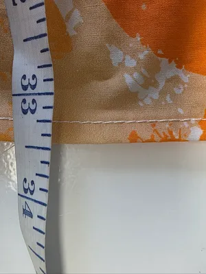 Womens Bright Orange White Floral Mini Dress Size Medium TN Vols Game Day Flirty thumbnail 7
