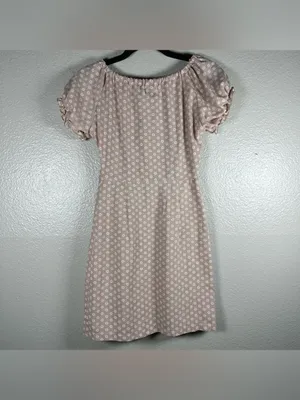 Princess Polly Tie-Front Puff Sleeve Mini Dress in Light Pink Dot SZ:0 thumbnail 4