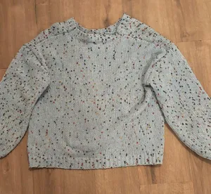 Speckled Knit Sweater Blue Size M thumbnail 1