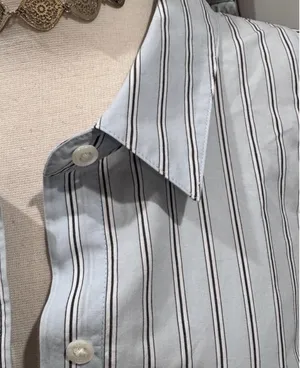 Rails Livy Shirt - Hampton Stripe Blue & White Pinstriped Button Down Shirt thumbnail 6