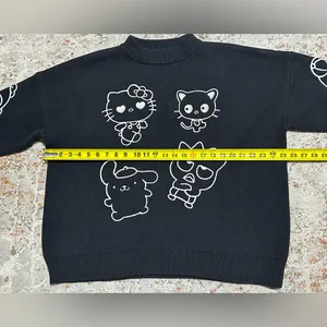 Hello Kitty and Friends x Forever 21 Collab Black Character Sweater size Medium thumbnail 10