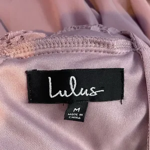 Lulus Love Spell Lace-Back Maxi‎ Dress in Dusty Lavender Size Medium thumbnail 6