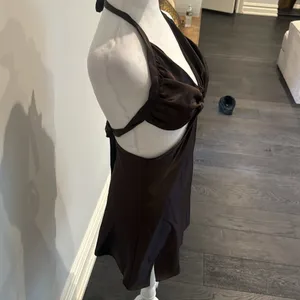 PepperMayo Brown Halter Mini Dress thumbnail 3