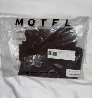 Motel brown pinstripe mini skirt with belt thumbnail 7