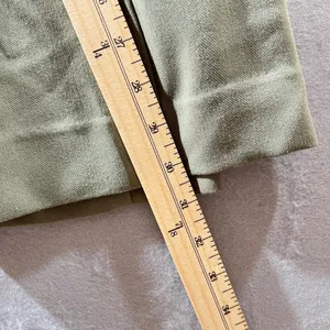 745 | Abercrombie & Fitch Sloane Pleated Wide Leg Trousers Olive Green Womens 4R thumbnail 4