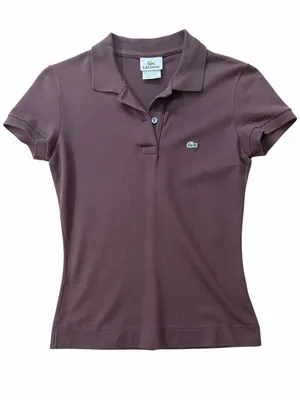 Lacoste Women’s Brown Short Sleeve Polo Shirt thumbnail 1