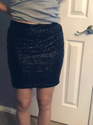 Black Sequin Skirt thumbnail 3