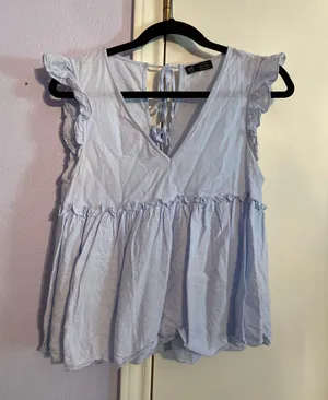 ZARA Blue Top thumbnail 1
