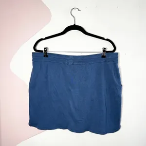 Polo Ralph Lauren‎ Pony Terry Knit Mini Skirt Pocket Cotton Blue Women Large thumbnail 2
