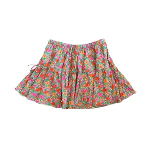J.Crew Tiered Mini Skirt in Liberty®Pink Meadow Song Fabric thumbnail 2