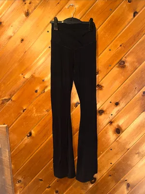 OFFLINE By Aerie Real Me High Waisted Crossover Flare black Legging thumbnail 8