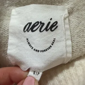 Aerie Striped Raglan Crewneck Sweater Size Small Cream Brown Pink Yellow Knit thumbnail 3