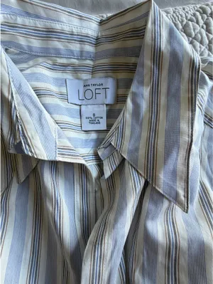 Ann Taylor Loft Striped Shirt thumbnail 2