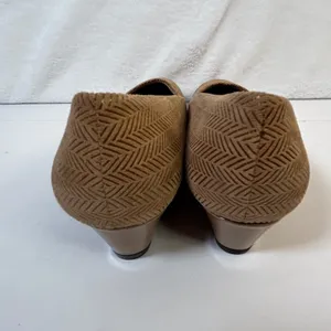 Trotters‎ Lauren Taupe Suede Herringbone Wedge Pumps Womens 8.5 N thumbnail 12