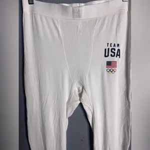 SKIMS Soft Lounge Rib Leggings Team USA White in size XLarge thumbnail 5