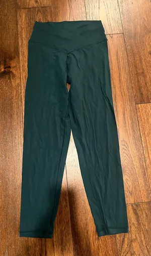aerie Dark Green High-Waist Leggings thumbnail 1
