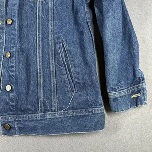 Vintage Lee Trucker Jacket Womens 11/12 Blue Denim Trucker USA‎ Union Made thumbnail 9