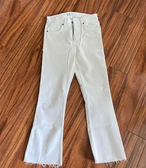Zara White Jeans thumbnail 1