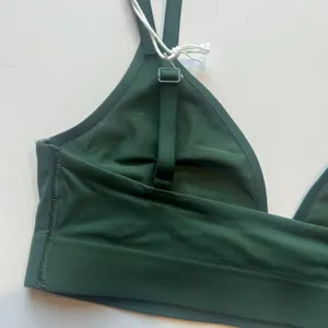 NWT Aerie Smoothez Mesh Triangle Bralette Bra Green Size XS NEW thumbnail 6
