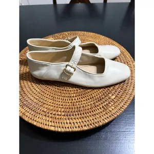 Sam Edelman Michaela Mary Jane Cream Leather Square Toe Ballet Flats Size 9.5 thumbnail 4