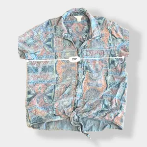 Intro Paisley Floral Byo front‎ Top Size M thumbnail 4